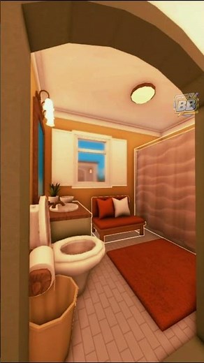 This cottage bathroom is CLEAN cozy 😮‍💨🧼 (Bloxburg)