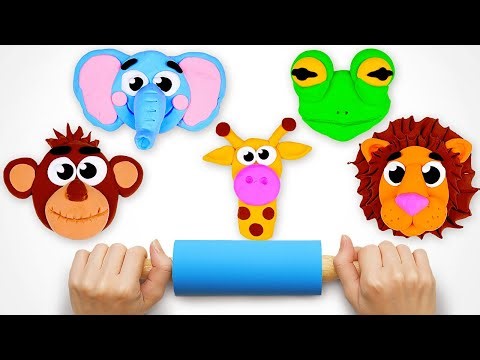 Cute Clay Jungle Animals 🦒🎨 Fun Color Learning