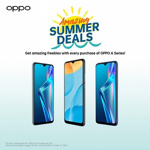 20K views · 569 shares | Get yourself ready for summer with these amazing deals on OPPO A series! Buy an OPPO A12 3G, A12 4G, or A15s from March 9 to 23, 2021 to get freebies. Get yours now in OPPO stores nationwide, Shopee, and Lazada. | OPPO | Facebook