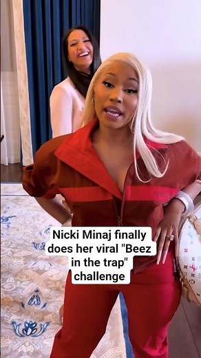 Nicki Minaj finally does her viral "Beez in the trap" challenge