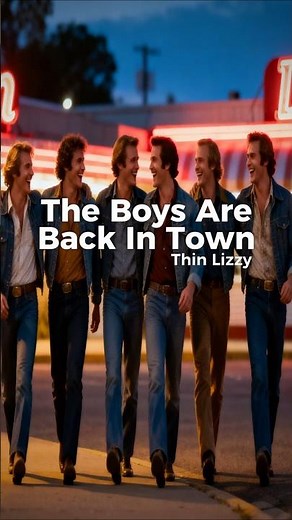 Thin Lizzy - The Boys Are Back In Town (Lyrics)