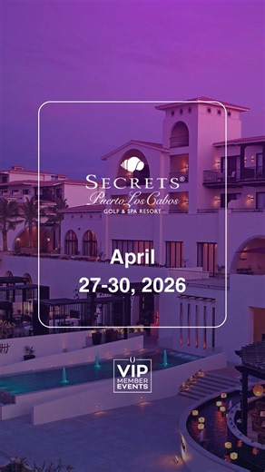 Our #UVC #VIPevent returns to #SecretsPuertoLosCabos for its third edition, bringing members together once again for a carefully curated experience in one of our most iconic destinations. Join us April 27–30, 2026, for exclusive activities, special dining moments, and time to unwind in an atmosphere designed to elevate every stay. Discover what’s ahead and find more details: 👉️ https://unlimitedvacationclub.club/VIP_Events⁠ :: ::⁠ Nuestro #EventoVIP de #UVC regresa a #SecretsPuertoLosCabos para