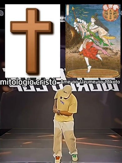 mitologia cristã vs Ame-no-Uzume-no-Mikoto olha a descrição abaixo