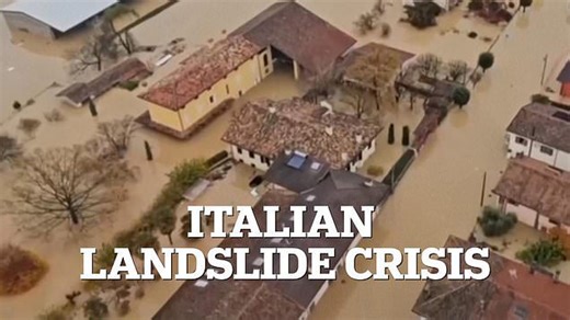 Homes collapse after intense landslide in Italy's Cormons