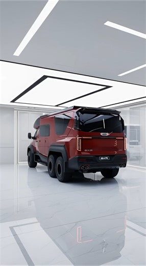 "Kia Built a 6×6 Camper… And It’s Absolutely Crazy!" #shorts #Kia6x6 #KiaCamper