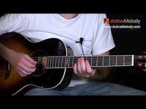 Blues Guitar Lesson on Acoustic Guitar - Big Band, Swing Style: EP008