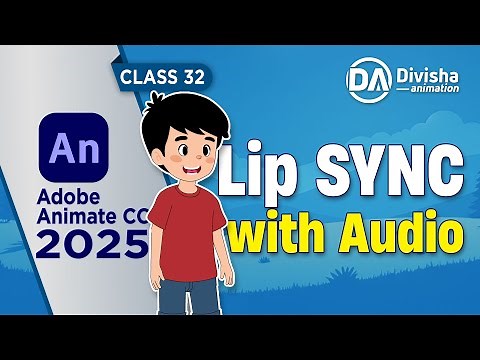 Adobe Animate CC 2025 | Manual Lip Sync with Audio | 2D Character Animation Tutorial