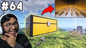 BUILDING BIGGEST CHEST IN MINECRAFT KHATARNAK GRAPHICS PART 64 !
