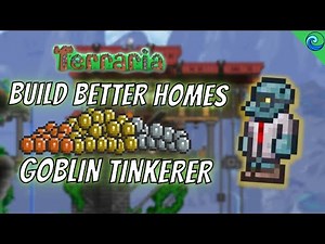 CUSTOM NPC HOME: GOBLIN TINKERER || Awesome Terraria Build Ideas || Terraria 1.4 Speedbuild