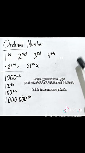 Angka Urutan Bahasa Inggris: Penjelasan Lengkap