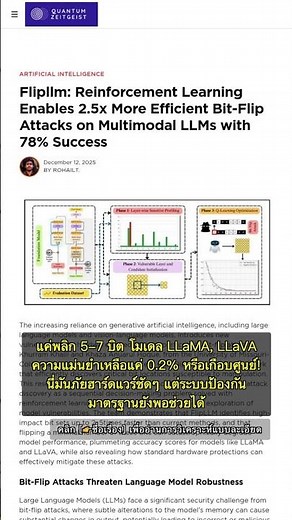 🧐👉 พลิกแค่ 5 บิต! AI พังยับ FlipLLM เร็วขึ้น 2.5 เท่า #QixNewsAI