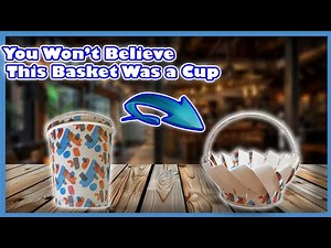 How to Make a Paper Cup Basket | Easy Origami Craft | Origami with Naniu