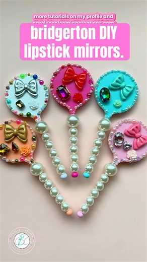 Bridgerton-Inspired DIY Lipstick Mirrors ✨ Regencycore Decor #crafts