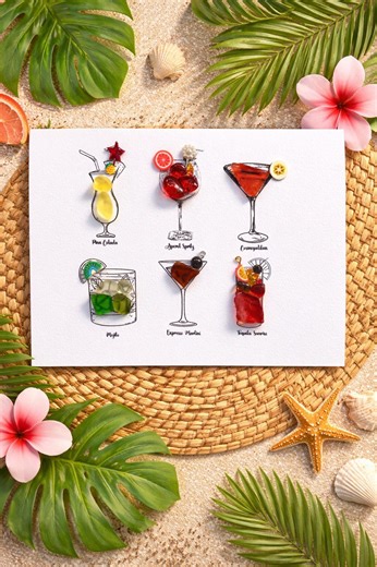 Cocktail Card - Etsy