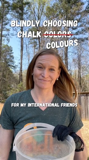 Blindly Choosing Chalk COLOURS (Sorry Americans) - Color Reveal At The End!