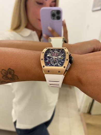 Giorgia Silvestri Richard Mille RM 011 Watch Collector TikTok Video