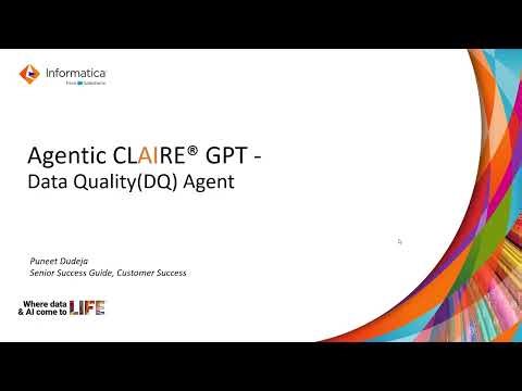 Agentic CLAIRE GPT - Data Quality (DQ) Agent