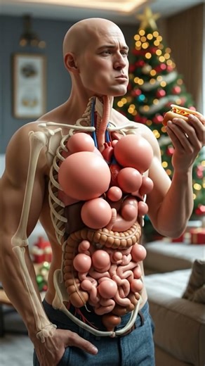 🌭 What Happens Inside Your Body After Eating a Hot Dog! 3D Digestive System Explained #health #3D