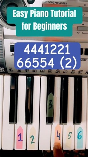 Easy Piano Tutorial in second #piano #pianotutorial #pianocover #shorts