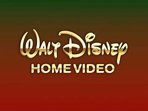 Gold Walt Disney Home Video logo (Christmas Background)