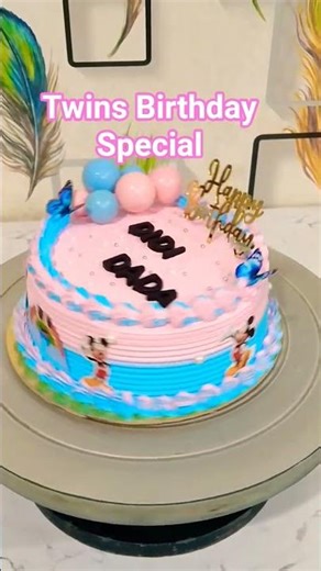 Today's Twins Birthday Special Cake ✨ Titwala ✨ Like Share Subscribe Book On 8454904091 #trending