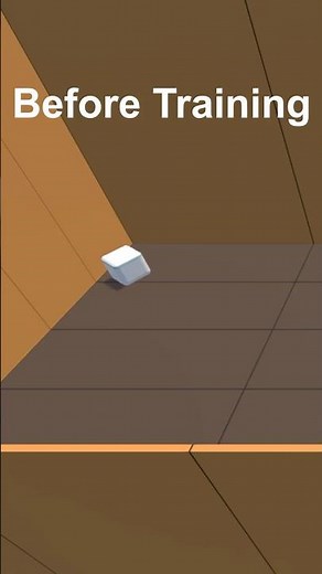 AI Learns to Clear Rooms (Before vs After Training)