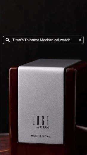 Best Titan Edge Swiss Mechanical Watch for Men #edgemechanical #titanedge #slimmechanicalwatch