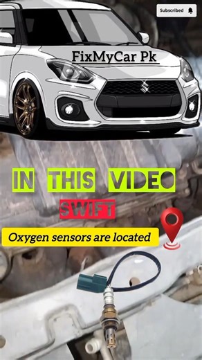 How to locate oxygen sensor location in a swift car? very easy #auto #mechanic #1million #views