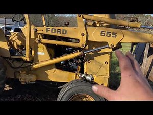 Ford 555B injection pump on a ford 555