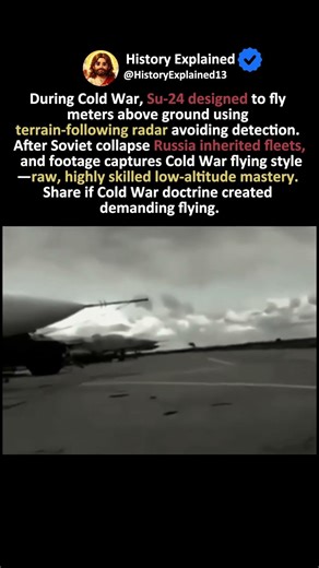 The Su-24 Pilot Flying Meters Above Ground Using Terrain-Following Radar