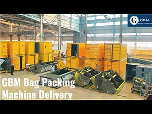 GBM Customized 7 Units Double Containers Bag Packing Machines Delivery