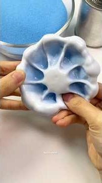 Squeeze a blue flower💙 #asmr #handmade #relxing #diy#sleep