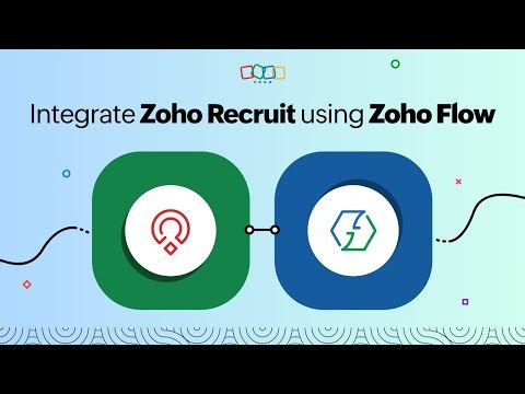 Integrate Zoho Recruit using Zoho Flow