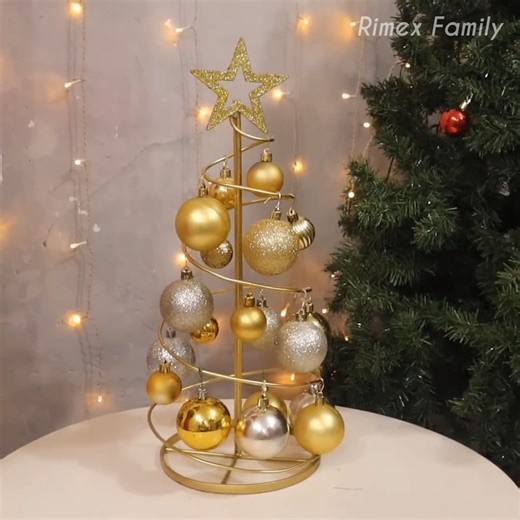 DIY Gold Spiral Christmas Tree | Rimex Family