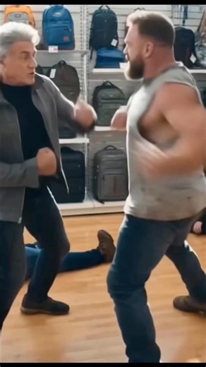 Barney Ross drops the hammer in an intense storefront showdown! #SylvesterStallone #BarneyRoss