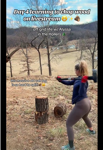 Learning to Chop Wood on My Off-Grid Homestead