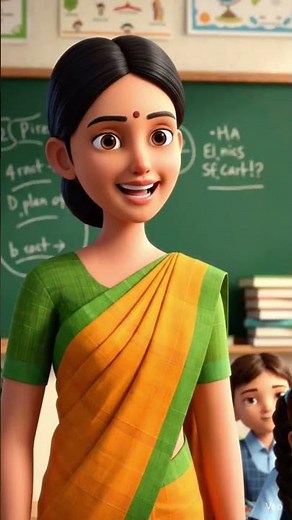 Teacher and Students Fun Learning in Classroom | Cartoon School Animation for Kids