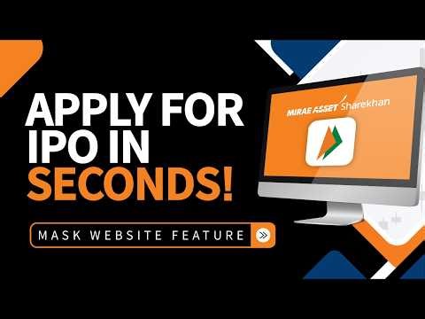 Easy IPO Application via UPI | Mirae Asset Sharekhan Website