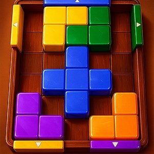 Wood Color Block Jam Puzzle Master: Block Away Blast Challenge Color Sorting Game