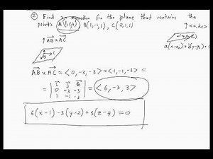 Calculus III - Week 3 Problem Session