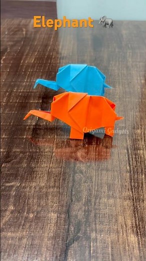 Origami Elephant | Easy Origami Elephant 🐘 Made by Origami Gadgets | (easy) ‪@OrigamiGadgets‬ ​⁠