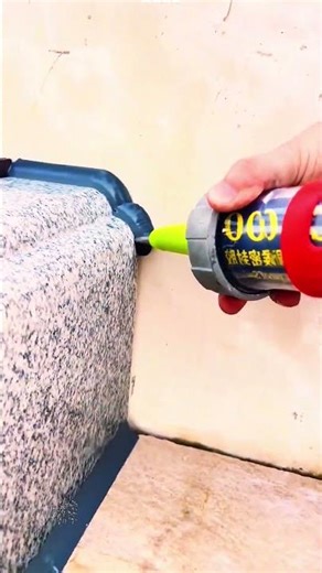 Applying sealant to stone gaps