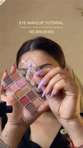 1 minute Eye Makeup Tutorial | NO BRUSHES Required #ytshorts #eyemakeuptutorial #makeup #viralvideo