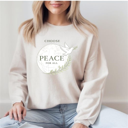 Global Unity Custom Hoodie, Pray for Peace Design, S-2XL - Etsy