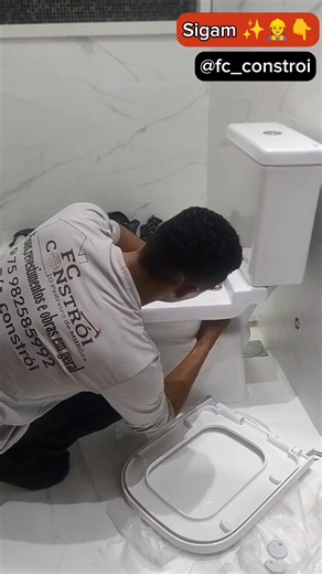 Como instalar vaso sanitário com furos laterais 👏👏 Gostou da dica ? Compartilhem 🚀🚀🚀 Segue o meu perfil Francinaldo Campos . . #obras #explorar #banheiroorganizado #pedreiro | Francinaldo Campos