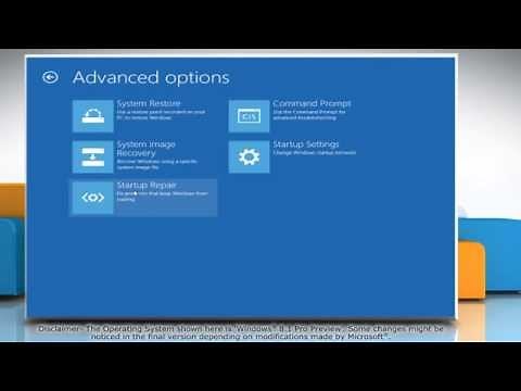 How to Access Windows® 8.1 Advanced Boot Options Menu easily