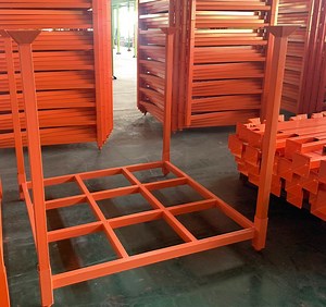 [Hot Item] Industrial Warehouse Portable Stack Rack Iron Metal Warehouse Stack Foldable Heavy Tire Stacking Rack