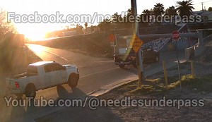 His buddy let him hit! 🤣 | Needles Underpass