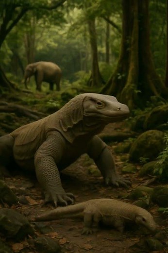 Evolution of Komodo dragon #history#evolution #ancient