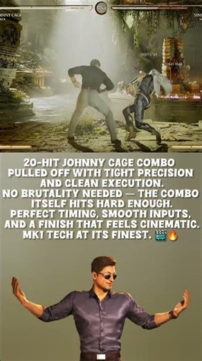 Johnny Cage 20-Hit Combo Perfection 🔥